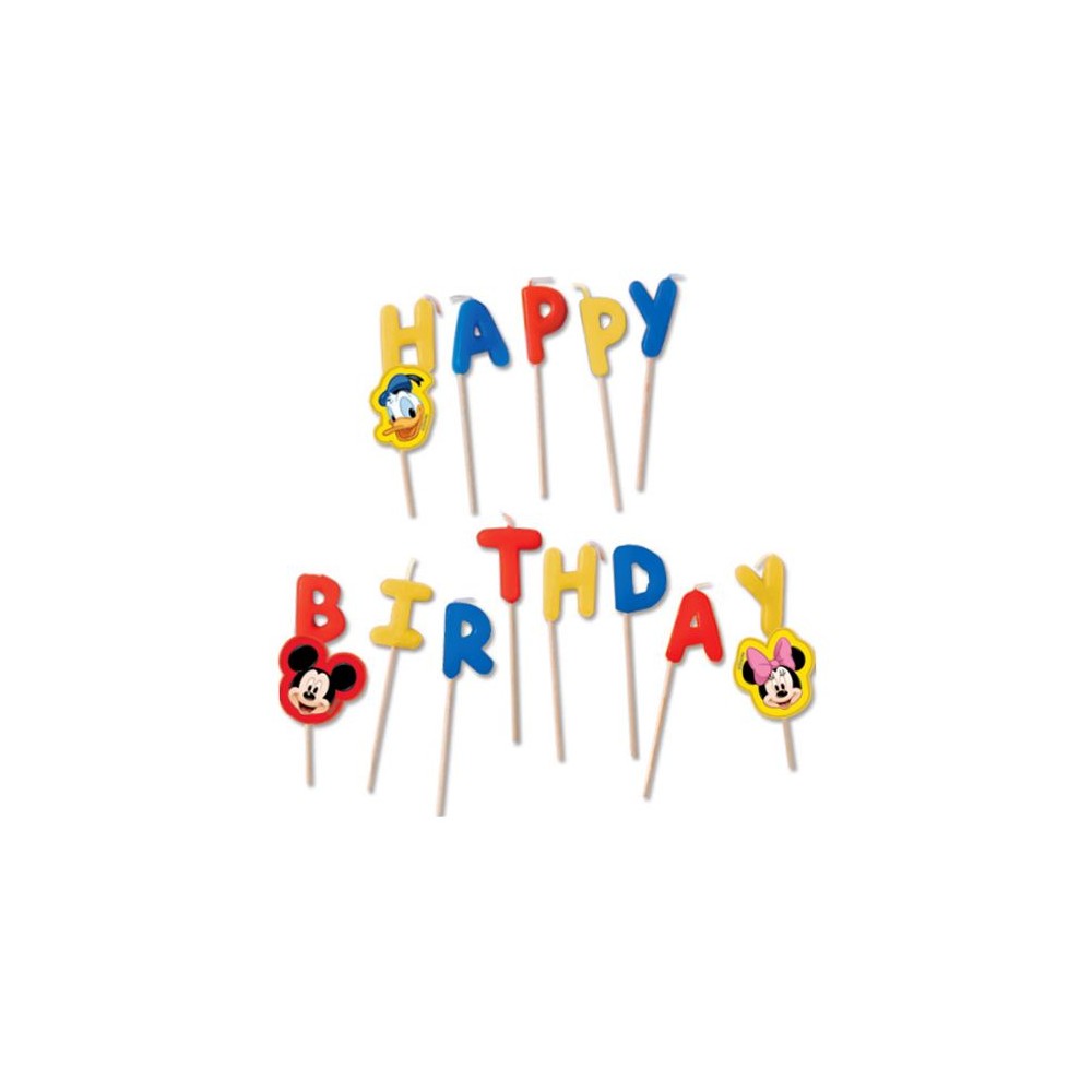 Disney Mickey  Rock the House Happy Birthday Candle
