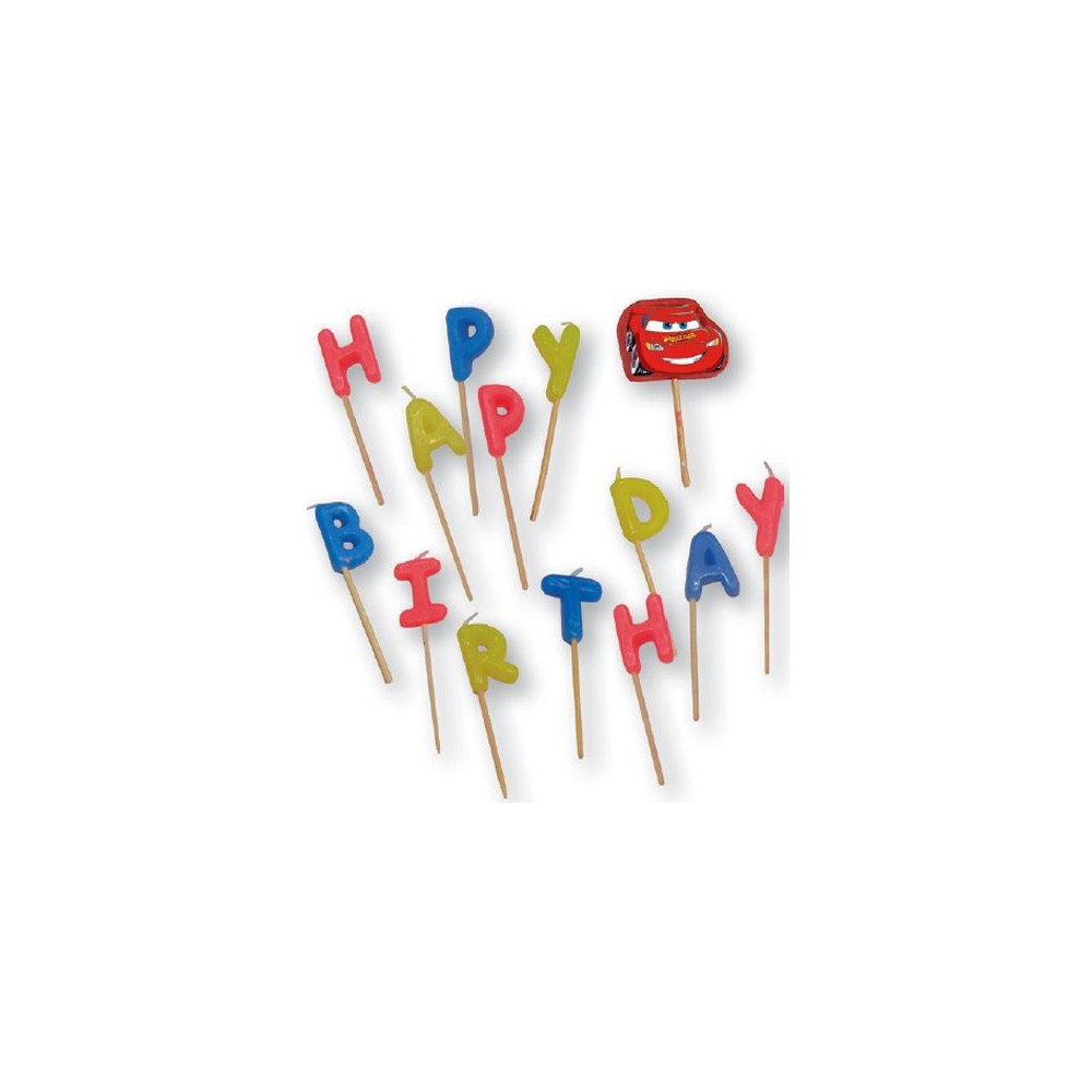 Disney Cars Arena Race Happy Birthday candle