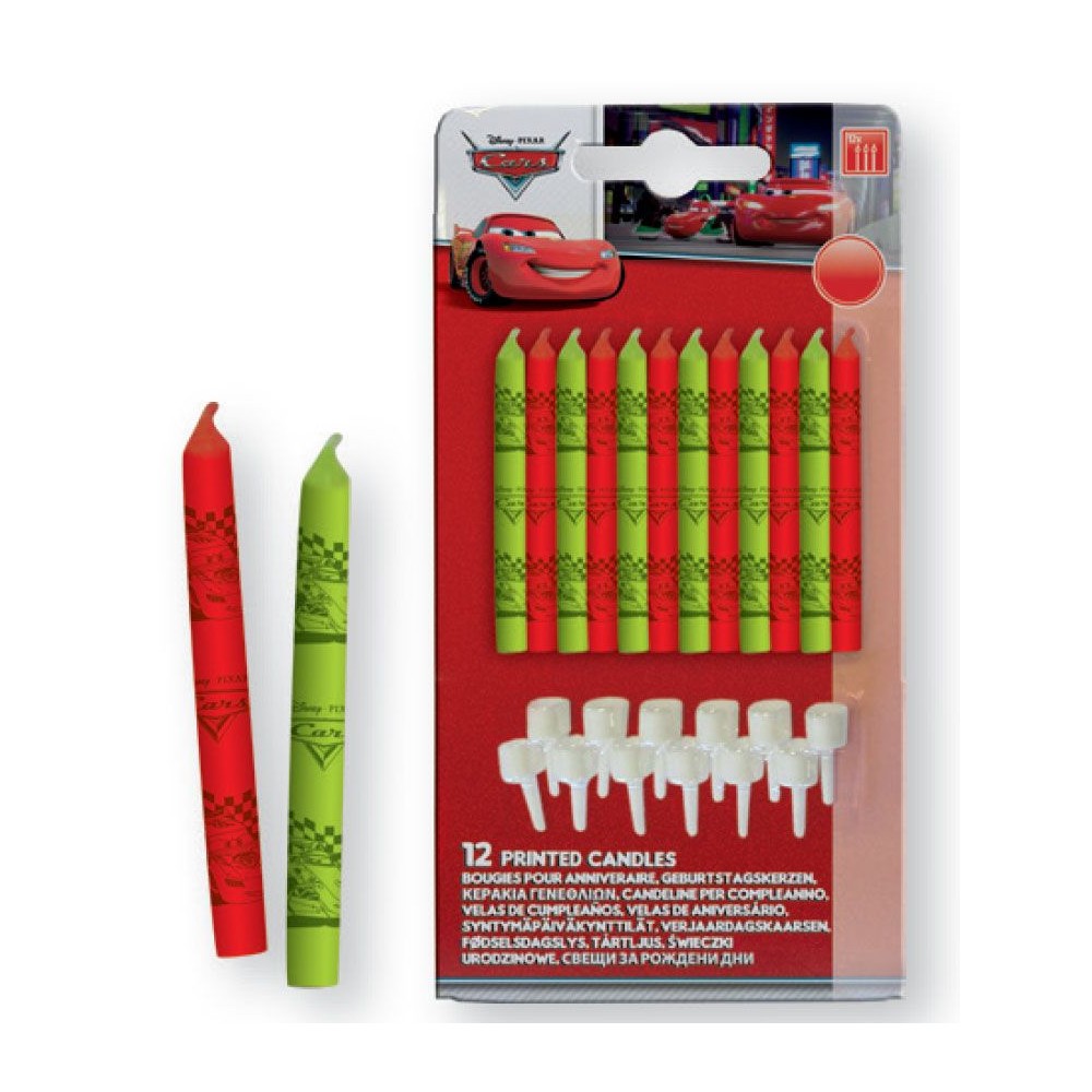 Disney Cars Arena Race cake candle, 12-piece candle set
