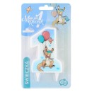 Animals Kangaroo First Birthday Candle