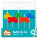 Vehicle Building Works Construction cake candle, candle set of 5 pcs