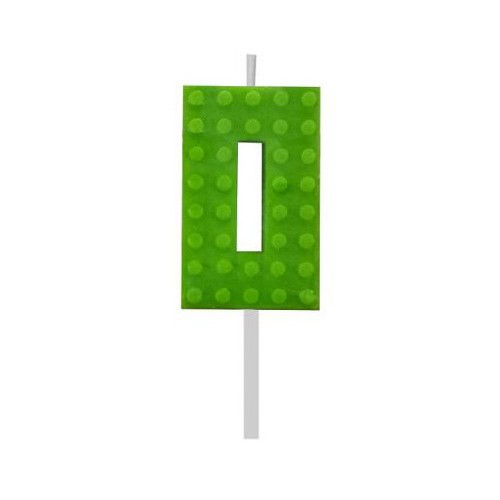 Blocks Green Blocks Building Block Number 0 Green Birthday Candle