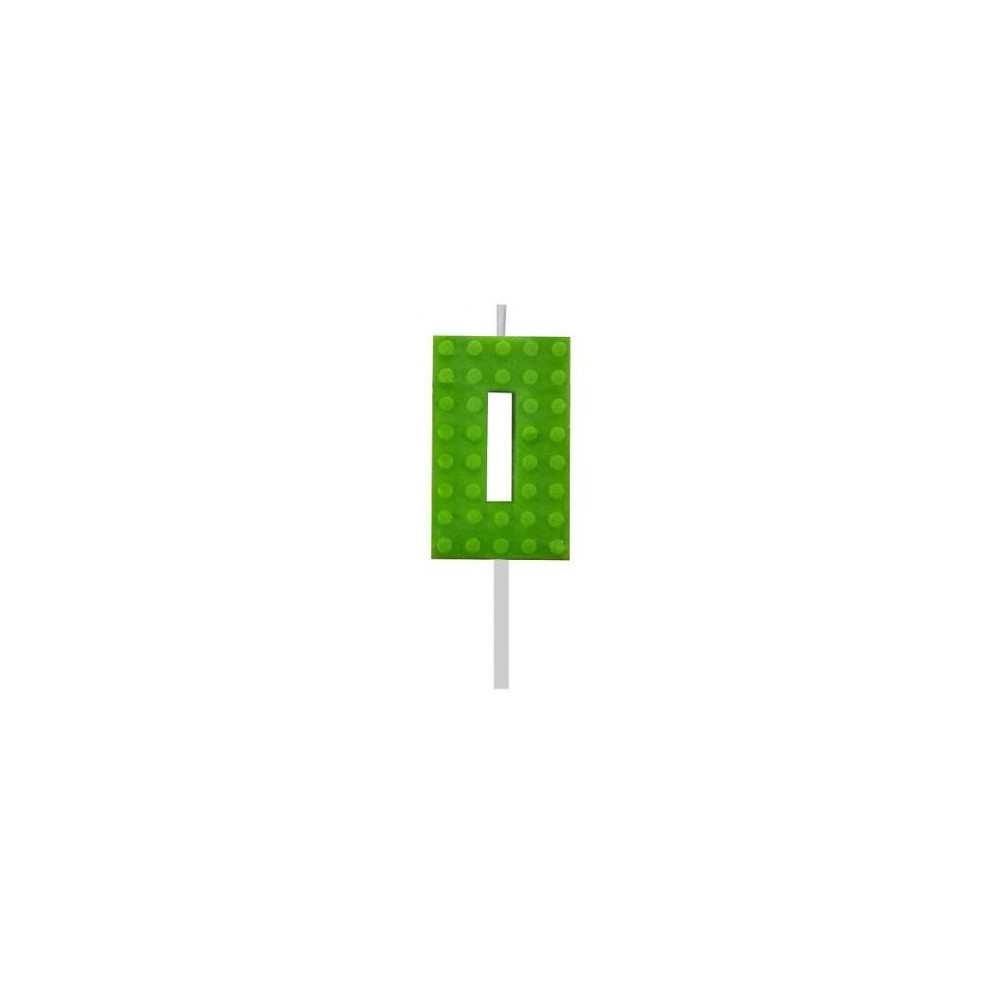 Blocks Green Blocks Building Block Number 0 Green Birthday Candle