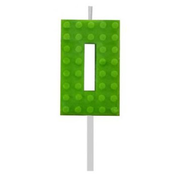Blocks Green Blocks Building Block Number 0 Green Birthday Candle