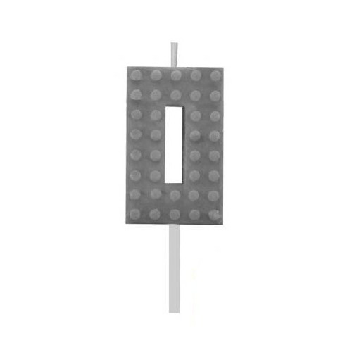 Blocks Grey Blocks Building Block Number 0 Grey Cake Candle