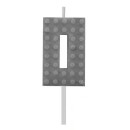 Blocks Grey Blocks Building Block Number 0 Grey Cake Candle