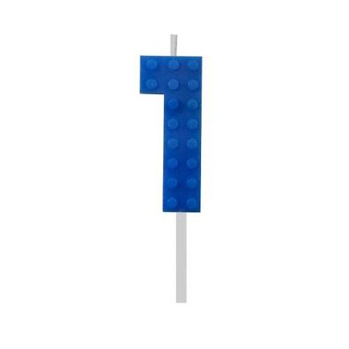 Blocks Blue Blocks Building Block Number 1 Blue Candle, Number Candle
