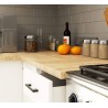 MEBLE KUCHENNE ZESTAW OLIWIA 2.4M BETON-BIAŁY