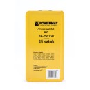 Zestaw wierteł (wiertła) HSS 25el. Powermat PM-ZW-25H