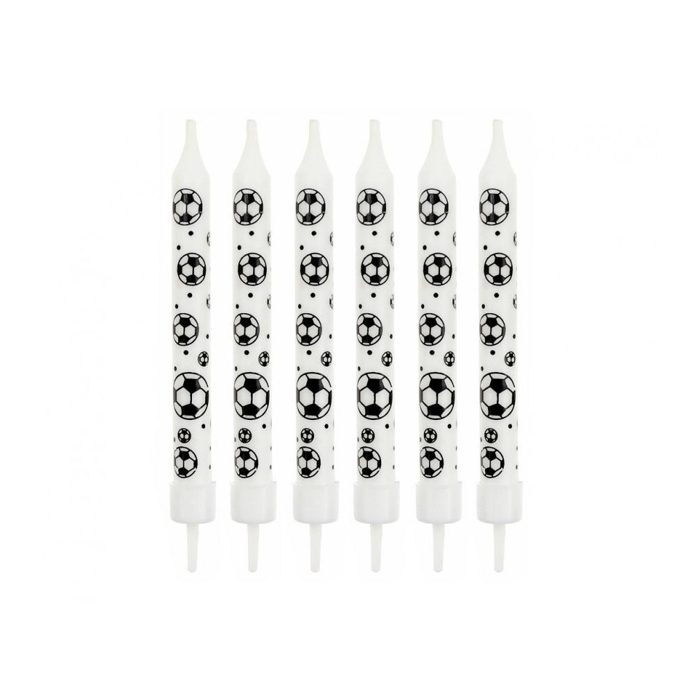 Football Ball set of 6 birthday candles