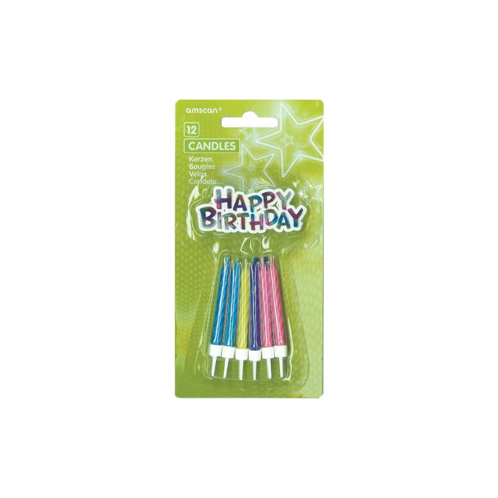Happy Birthday Happy Birthday candle set 12 pcs