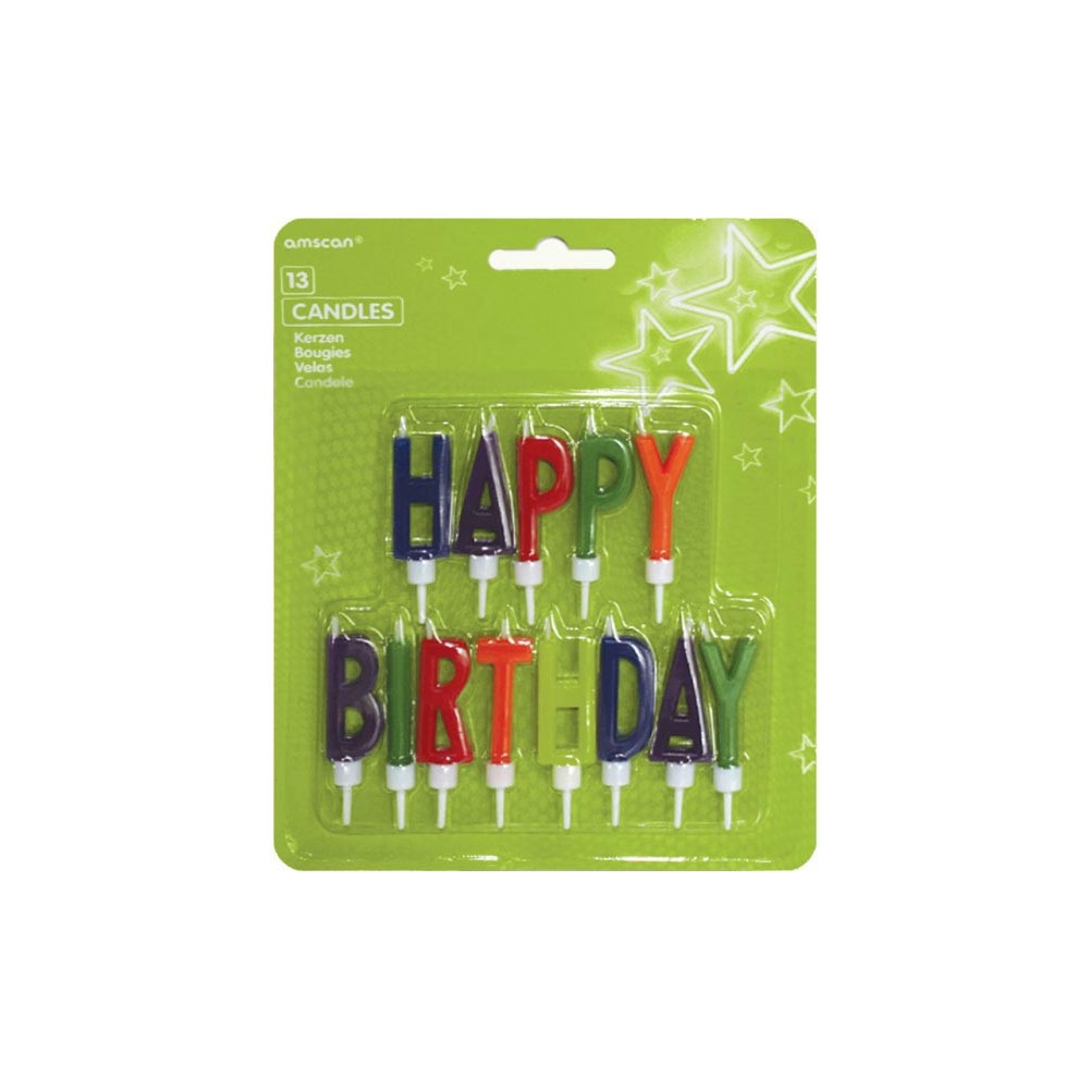 Happy Birthday Happy Birthday candle set 13 pieces