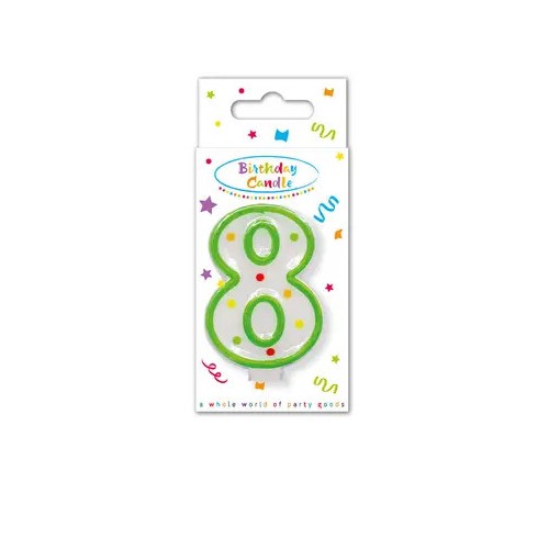 Happy Birthday Dots Happy Birthday candle, number candle 8