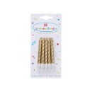 Happy Birthday Happy Birthday Gold cake candle, candle set 10 pieces