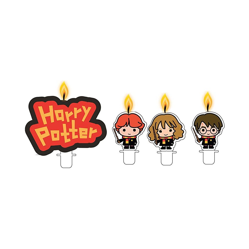 Harry Potter Graphic cake candle set, 4 pieces