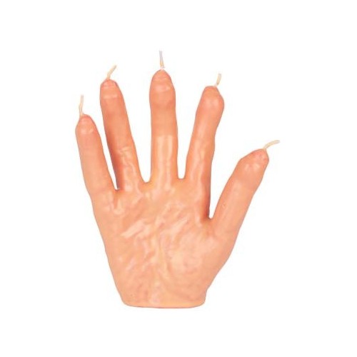 Halloween Hand-shaped candle with blood effect