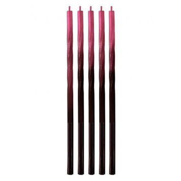Colour Ombre Red-Black Cake Candle, Candle Set 5 pcs