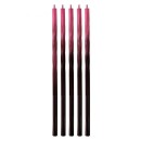 Colour Ombre Red-Black Cake Candle, Candle Set 5 pcs
