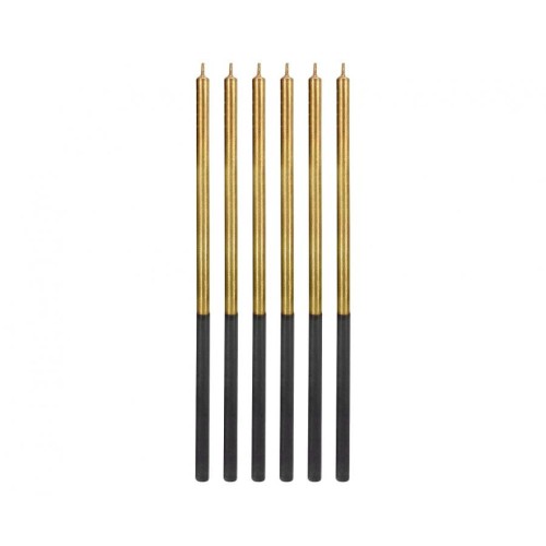 Colour Platinum Gold, Gold Cake Candle, Candle Set of 6