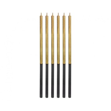 Colour Platinum Gold, Gold Cake Candle, Candle Set of 6