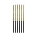 Colour Platinum Gold, Gold Cake Candle, Candle Set of 6