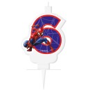 Spiderman Marvel Number candle, 6