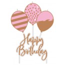 Happy Birthday Rose Gold Happy Birthday candle