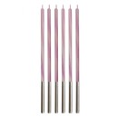 Colour Candy Pink Pink Birthday Candle Set, 6 pcs