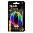 Number Galaxy Colorful number 0 candle, cake candle
