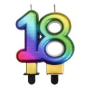 Colour Galaxy 18-number candle