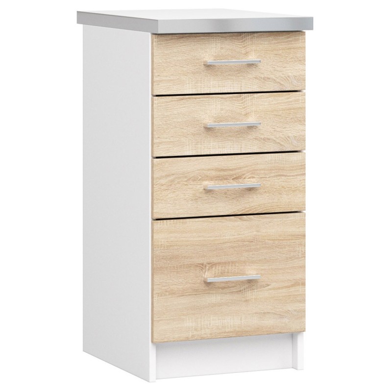 Szafka LIMA S40 SZ4 + BLAT BIAŁY/DĄB SONOMA Szafka LIMA S40 SZ4 + BLAT BIAŁY/DĄB SONOMA