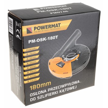 Osłona PRZECIWPYŁOWA Odsysająca do szlifierki 230mm (dla tarcz do 180mm)