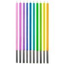 Colour Pastel birthday candle set, 10 pcs