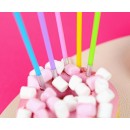 Colour Pastel birthday candle set, 10 pcs