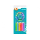 Colour Spiral birthday candle, candle set