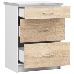 Szafka LIMA S60 SZ3 + BLAT BIAŁY/DĄB SONOMA