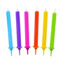 Colour Rainbow Rainbow Cake Candle Set, 12 pieces