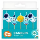 Space Planet cake candle, candle set of 5 pcs