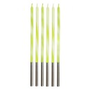 Colour Candy Lime Green Green Birthday Candle, Candle Set 6 pcs