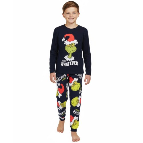 The Grinch Merry Whatever Blue children's long pajamas 13 - 14 years / 158 - 164 cm