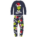 The Grinch Merry Whatever Blue children's long pajamas 13 - 14 years / 158 - 164 cm