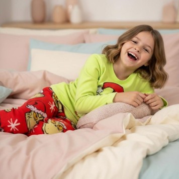 The Grinch Merry Whatever children's long pajamas 11 - 12 years / 146 - 152 cm Velvet