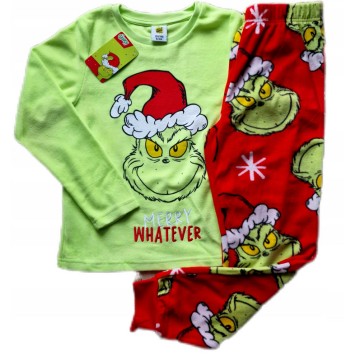 The Grinch Merry Whatever children's long pajamas 13 - 14 years / 158 - 164 cm Velvet