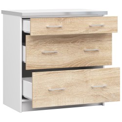 Szafka LIMA S80 SZ3 + BLAT BIAŁY/DĄB SONOMA