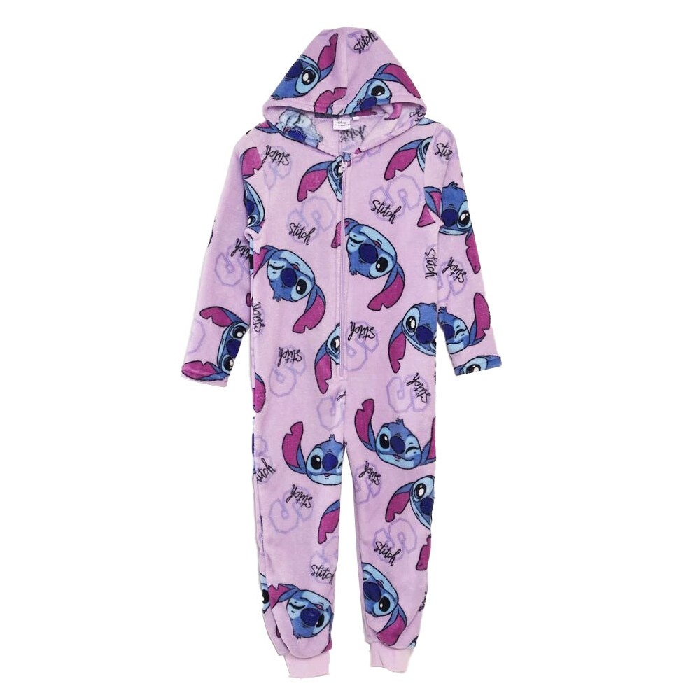 Disney Lilo and Stitch Purple kids long pajamas, overall 6-12 years