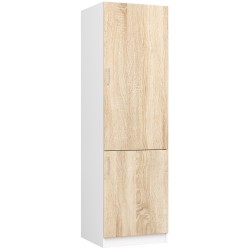 Szafka LIMA S60LO/205 BIAŁY/DĄB SONOMA