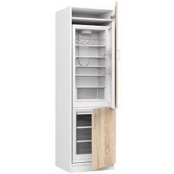 Szafka LIMA S60LO/205 BIAŁY/DĄB SONOMA