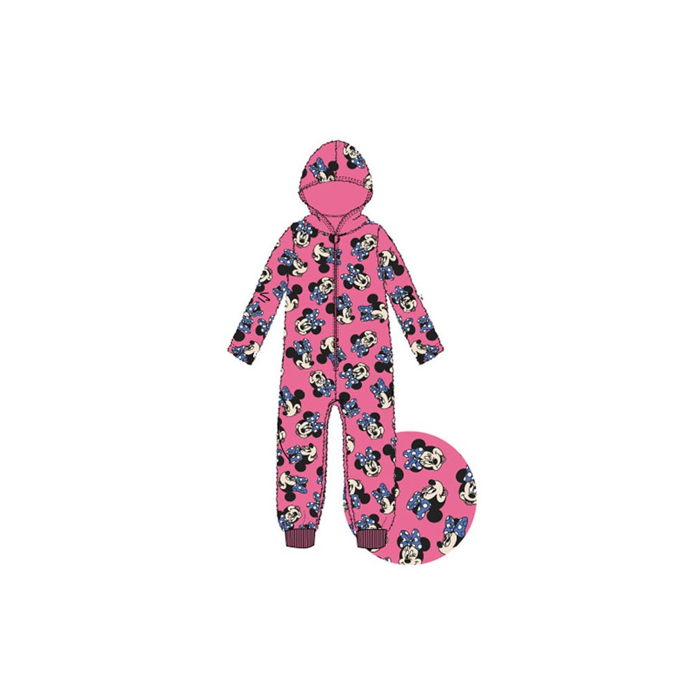 Disney Minnie  Pink children's long pajamas, jumpsuit 3-8 years