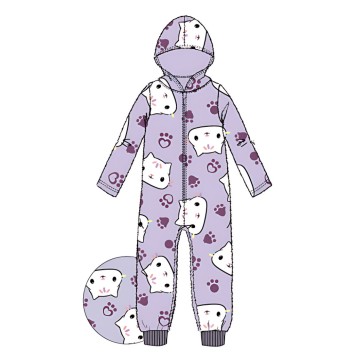 Gabby's Dollhouse Cat children's long pajamas, jumpsuit 4 years / 104 cm