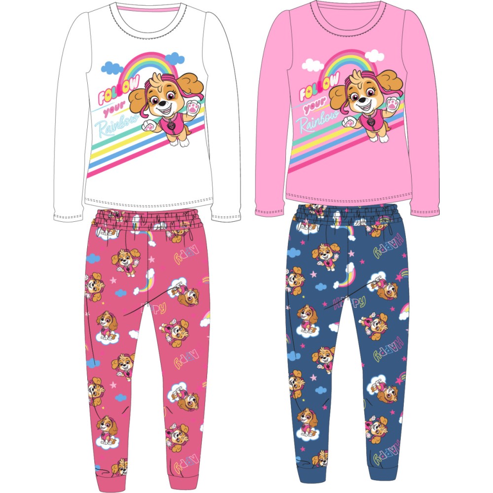 Paw Patrol Rainbow children's long pajamas 98-128 cm